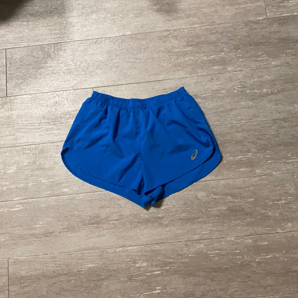 ASICS men’s running shorts size m blue